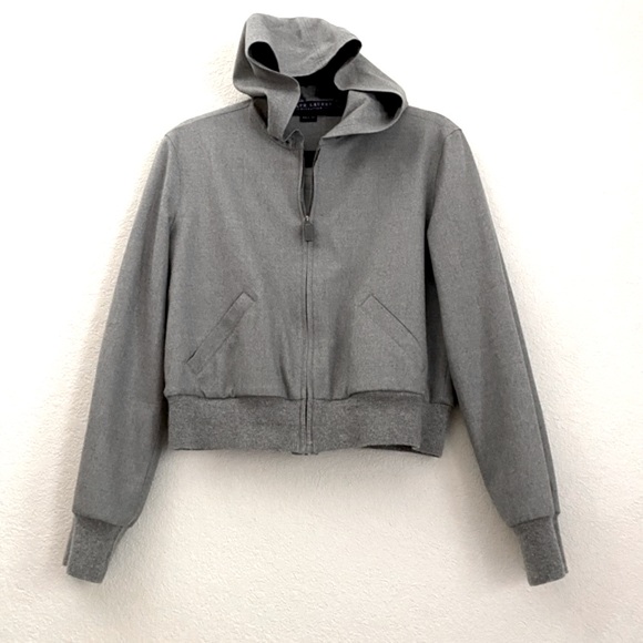 Ralph Lauren Collection Wool Crop Zip-Up Hoodie - Picture 16 of 16